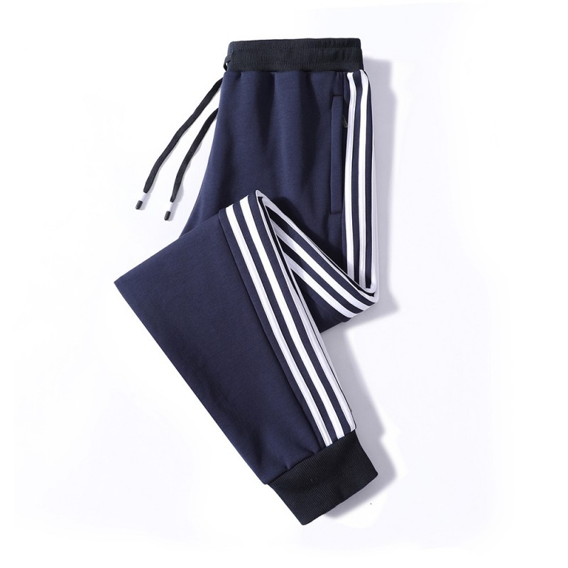 Algodón puro de cuatro colores L - 8XL grasa 95 algodón 2023 nuevo otoño y invierno para hombres tres barras sueltas y veludo