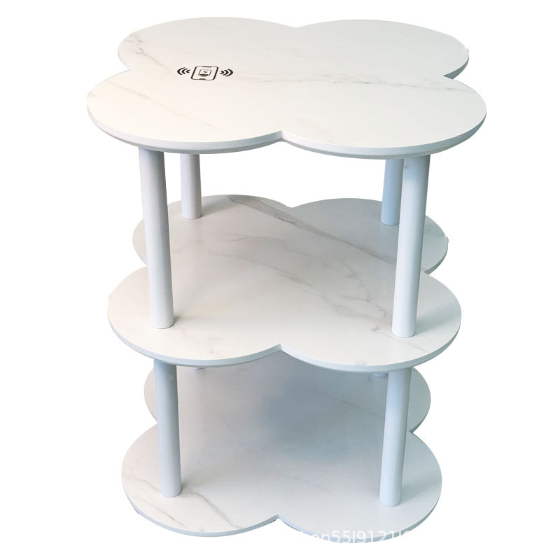 흰색 대리석 패턴 3겹