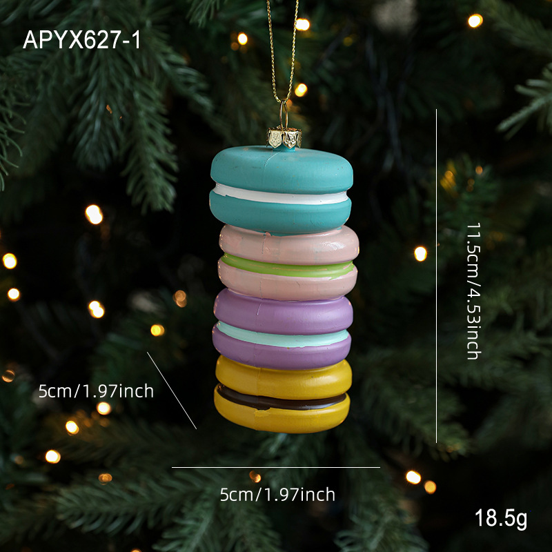 Transfronterizo nuevo plástico macarón adorable niña colgante pintado de color colgante decoración de ventana del árbol de Navidad colgante