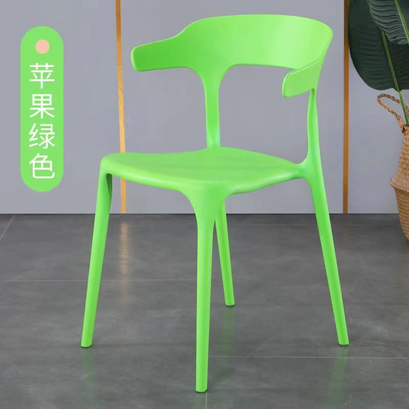 プラスチックの牛の角の椅子の家庭用の簡単な背もたれの成人の厚い食事の椅子のレジャーはレストランの椅子の卸売りの北欧を相談します。|undefined