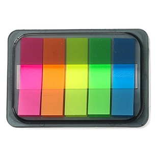 Цвет ПЭТ флуоресцентный Post-It заметки N раз Студенческий офис Отметить закладки инструкции Примечания наклейки индекс наклейки оптом