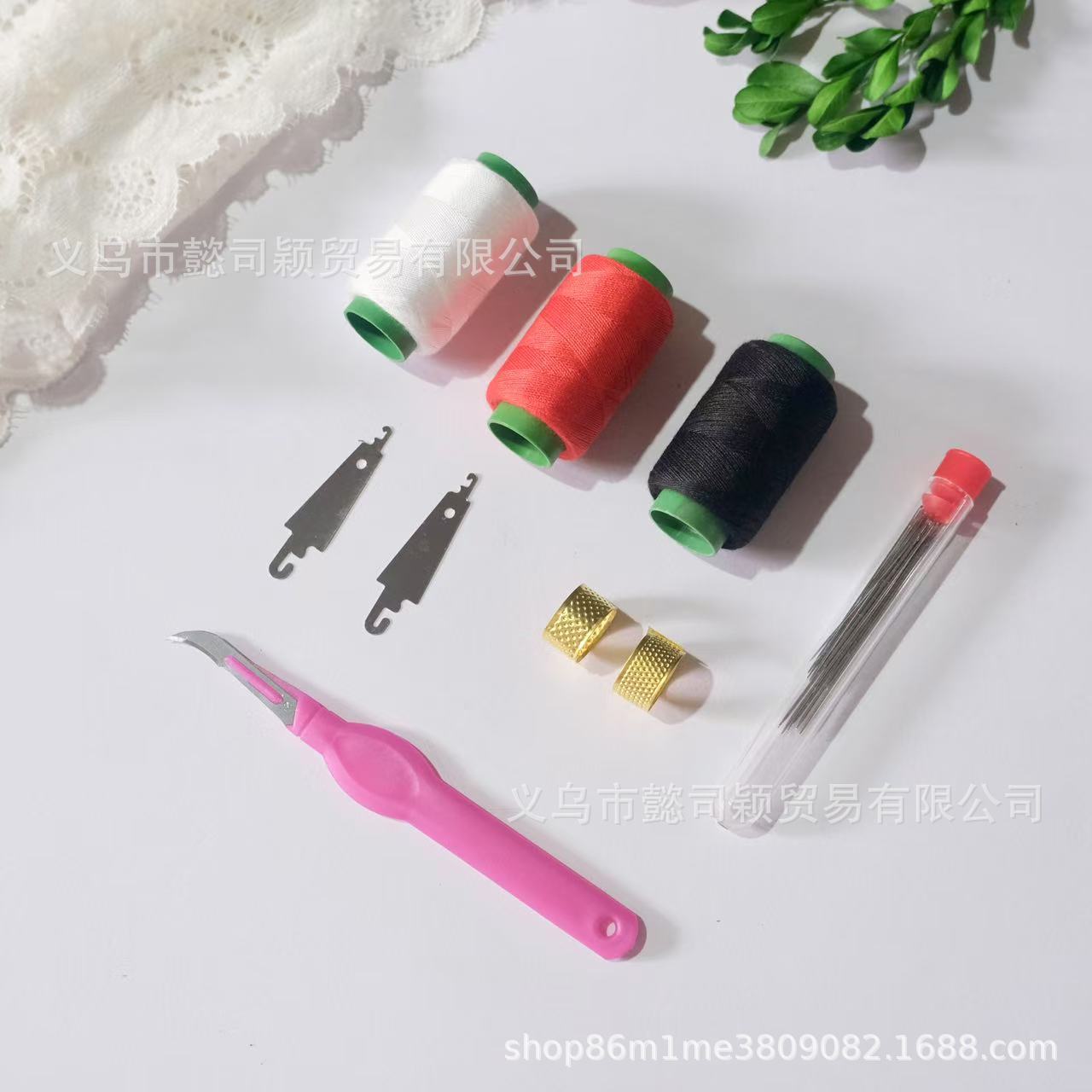 Herramienta de hilo de aguja de coser con aguja de coser con aguja de coser