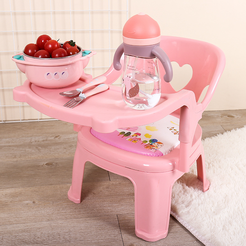Children's Dining Chair with Tray, Baby Dining Chair, Children's Chair, Children's Backrest Chair, Baby Small Stool