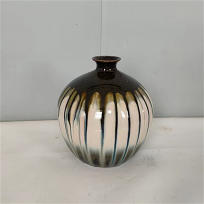 흐름 유약 스몰 사이즈 높이 20cm 폭 18cm 직경 5cm