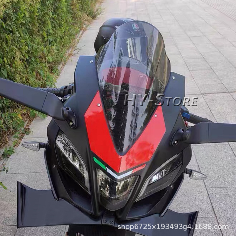 Suitable for Aprilia Gpr250R 20-24 Models, Front Windshield, Windscreen, Wind Deflector