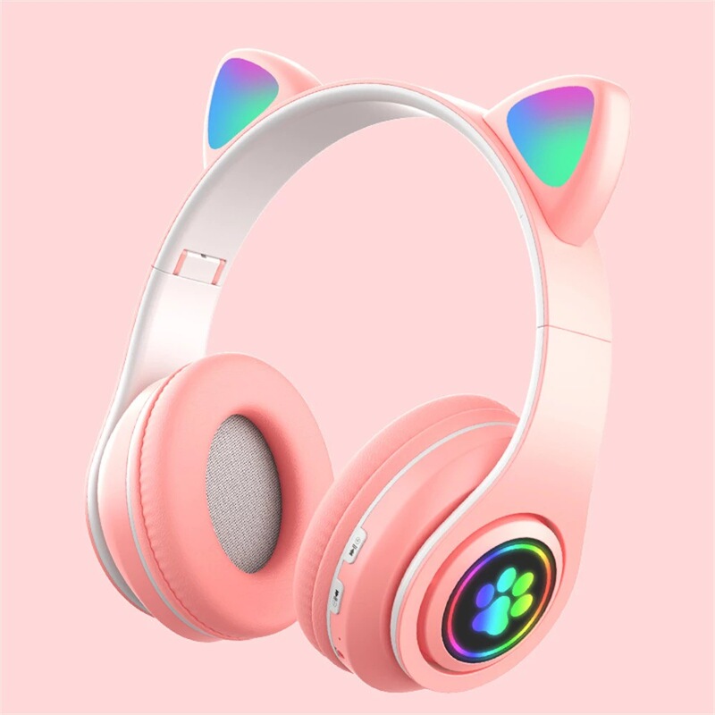B39 Cat Ear Bluetooth Headset Luminous Cute Cat Claw Cool Head-Mounted Cat Ear Bluetooth Headset Bluetooth 5.0 B39 Cat Ear Bluetooth Headset Luminous Cute Cat Claw Cool Head-Mounted Cat Ear Bluetooth Headset Bluetooth 5.0