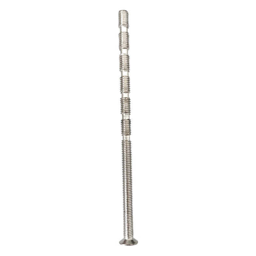 Room door fingerprint lock accessories M4 pair pull screw bamboo section lengthened installation countersunk rose can be cut short bathroom door lock