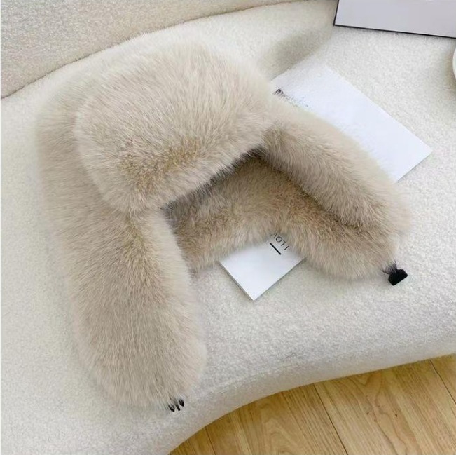 Cabello de zorro de imitación albaricoque