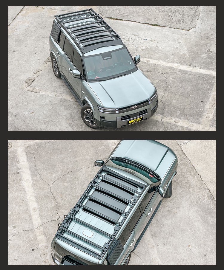 Equator 7 roof rack WEC ladder side mounting plate off-road modification low wind resistance low wind noise roof platform