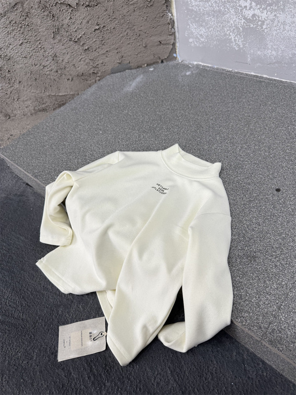 儿童冬季双面慕斯绒加厚半高领打底衫男女童字母保暖弹力发热内搭|undefined