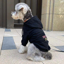 宠物服装潮牌狗狗衣服棉连帽卫衣小型犬法斗宠物两脚衣北春秋款面