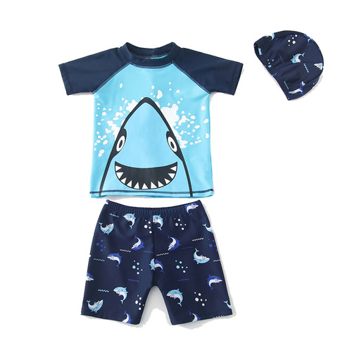 Korean new children's swimsuit boy's split swimming trunks baby cartoon foreign trade wholesale little boy professional swimwear