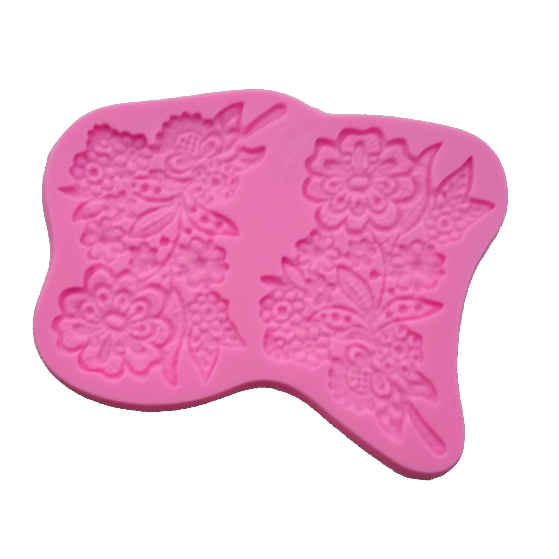 Fondant encaje pastel de encaje molde pastel de tela patrón en relieve de silicona molde herramientas para hornear ventas directas de la fábrica