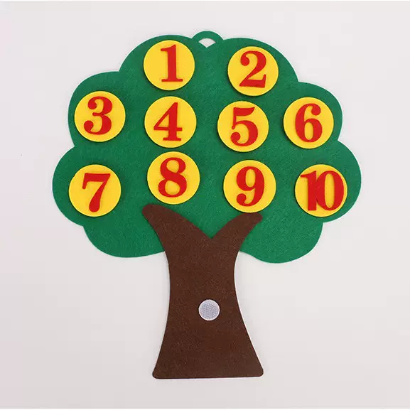 跨境小树毛毡板diy创意早教学习毛毡板现货儿童卡通毛毡忙碌板