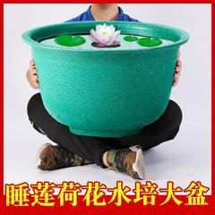 睡蓮の鉢のプラスチックの特大の植木鉢の蓮の花の碗の蓮の家庭用の穴がない水培専用の庭の蓮の鉢