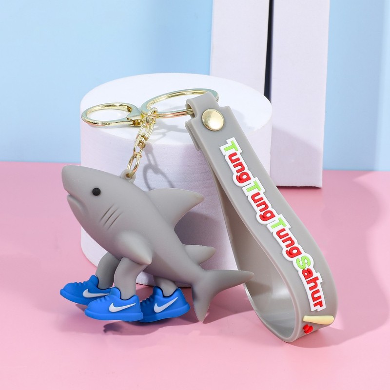 新しいクロスボーダー山と海の経典キーホルダー抽象的な形の木の棒人間の奇妙なキーホルダースクールバッグペンダントギフト卸売|undefined