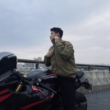 美式教练夹克三防春夏立领冲锋衣纯色复古户外工装黑色飞行外套