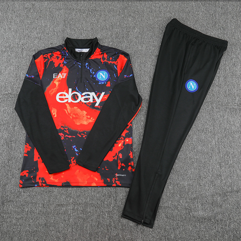 2324 Nabries Real Madrid Barcelona Arsenal Barcelona Long Sleeve Football Half Zipper Training Suit suit Batch