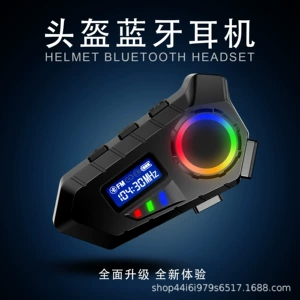 Y10 LCD ekranlı dəbilqə Bluetooth qulaqlıq, zənglər və musiqi üçün, suya davamlı