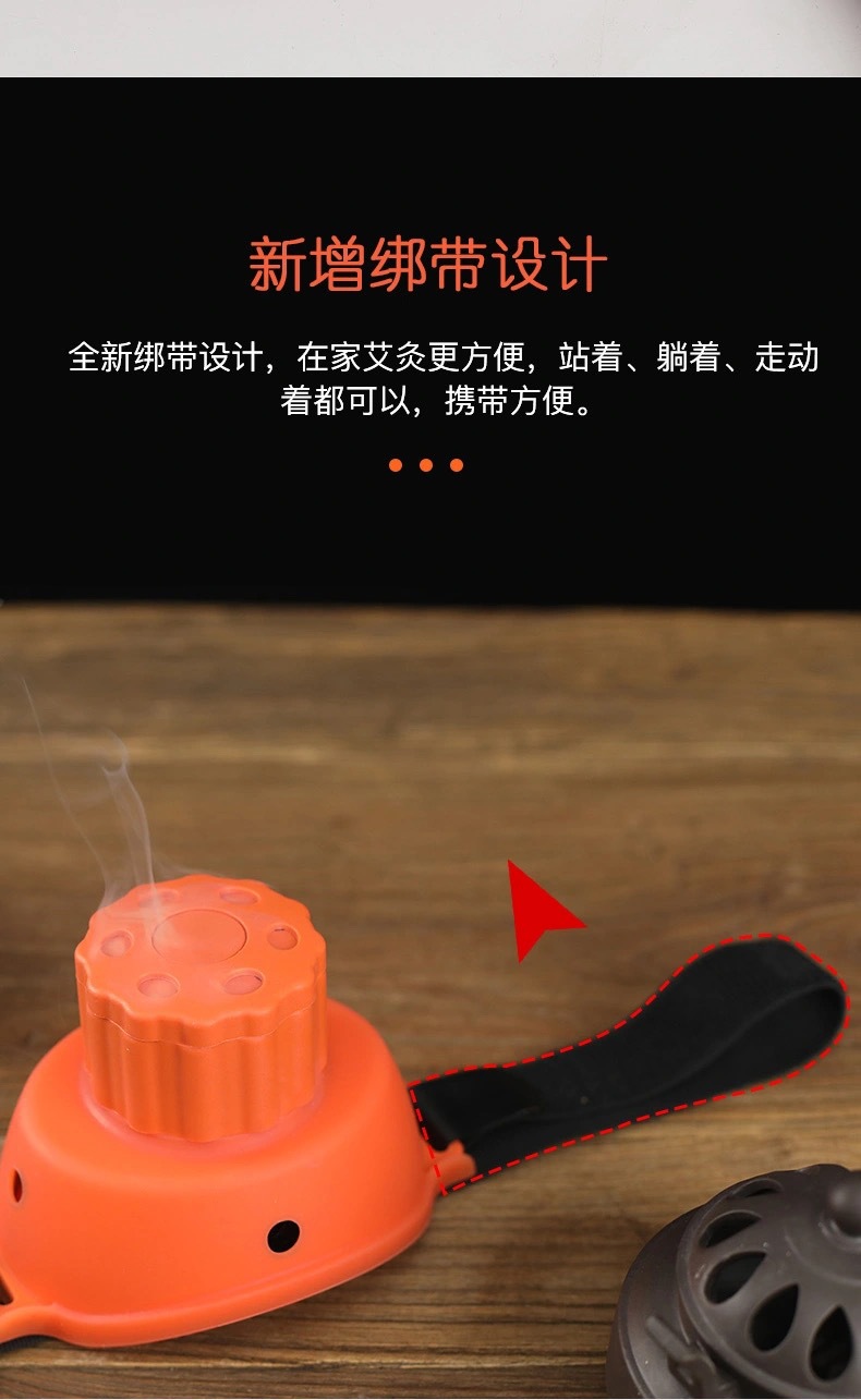 Portable Smokeless Moxibustion Box Gong Ting Jiu Home Warming Device for Body Care in use