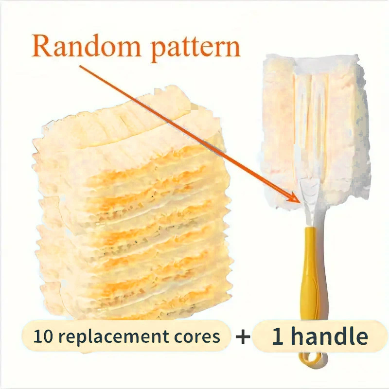 Оранжево-белый электростатический пылесборник – средства для удаления пыли с мебели, жалюзи и аксессуаров для вентиляторов, эффективное удаление пыли с рабочего стола