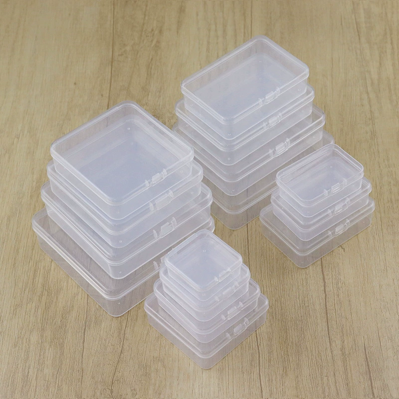 Прямоугольный маленький квадратный ящик для хранения мыльных таблеток прозрачный ящик для хранения воска бусины резинка карта для волос Пыленепроницаемая упаковочная коробка