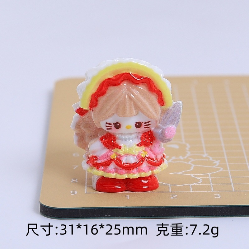 立体创意喵喵雨伞创意手工diy奶油胶树脂配饰小配件饰品材料批发|undefined