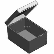 36Y7黑色塑料盒小盒子长方形超耐摔的包装盒杂物盒整理盒收纳盒储
