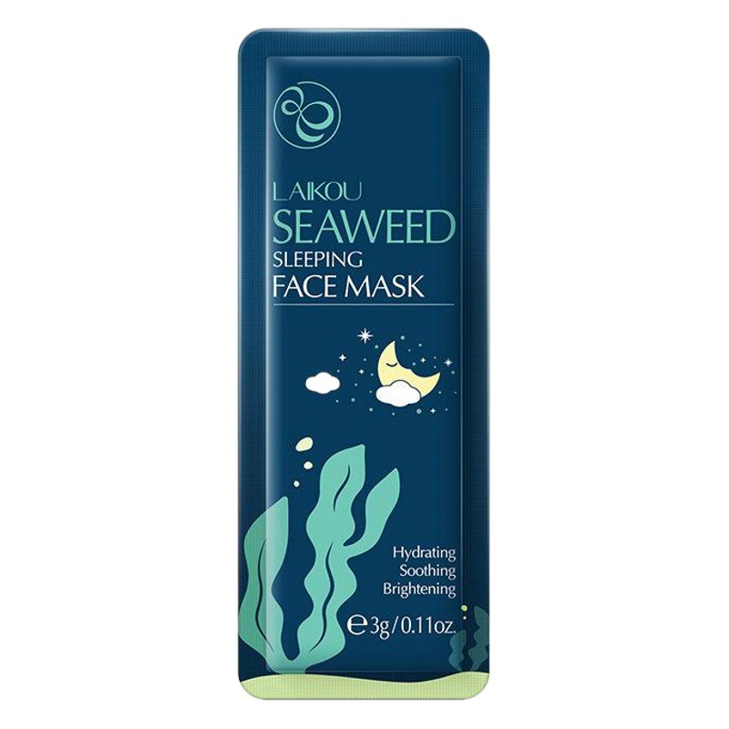 Маска для сна Laiko Seaweed, 1 шт., 3 г, полная английская маска для сна, не требующая стирки, оптовая экспортная маска