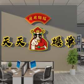 2026办公室司新年开门红墙面装饰企业文化氛围布置爆单贴挂画
