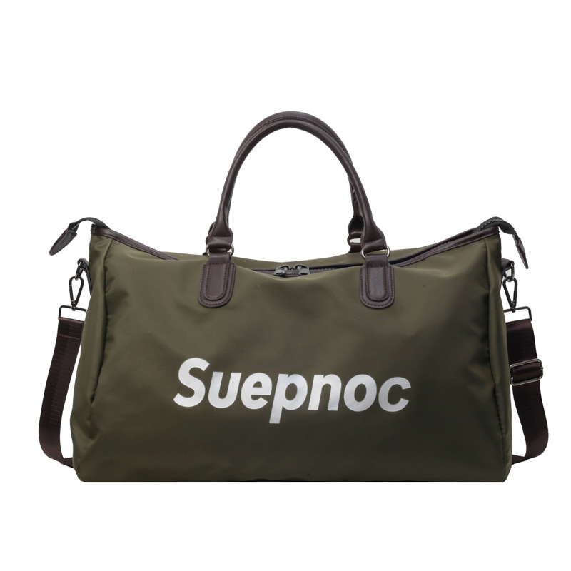 Bolso de viaje de corta distancia de gran capacidad de sensación de alta calidad Bolso de equipaje de almacenamiento portátil impreso de moda Bolso de gimnasio de mensajero de hombro para mujer