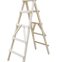 ♡白松木双侧梯子 简易装修木头实木登高人字梯 工程水电木梯工地