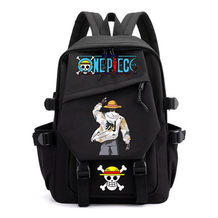 Anime One Piece Schoolbags, Children's Backpacks, Primary School Students' Schoolbags, Men's and Women's Junior High School Students' College Campus Backpacks