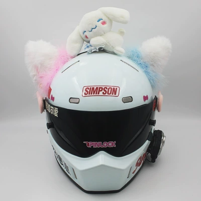 Motosiklet dəbilqələri – Panda doll helmet accessories - free-size-yugui-dog