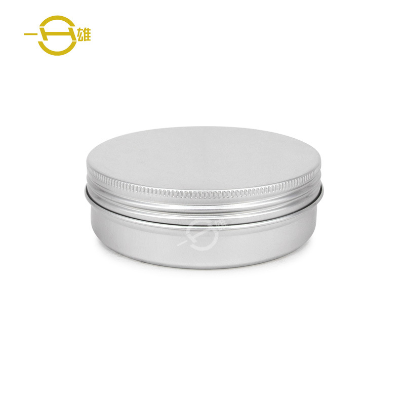 250g圆形螺纹铝盒化妆品食品药品包装盒蜡烛蜂蜡包装容器100*33mm