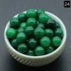 8mm Malay jade (non -perforated single) (colored)