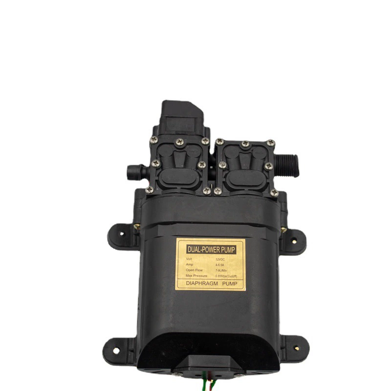 Двойной насос Huyue, двухъядерный силовой мембранный Водяной насос, двойной электрический пулемет, отключение сельскохозяйственного пестицидного насоса высокого давления для мойки автомобилей