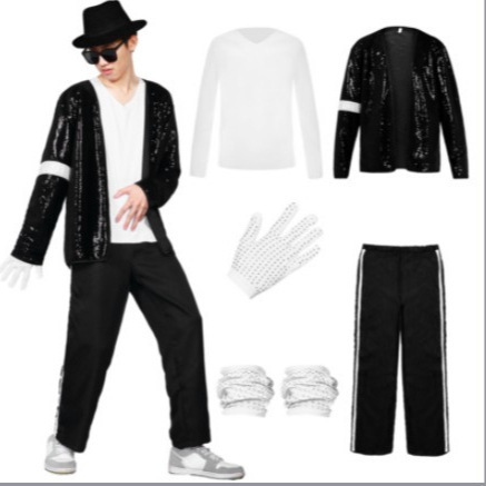 Michael Jackson costume men's and women's Jackson imitation costume performance costume suit