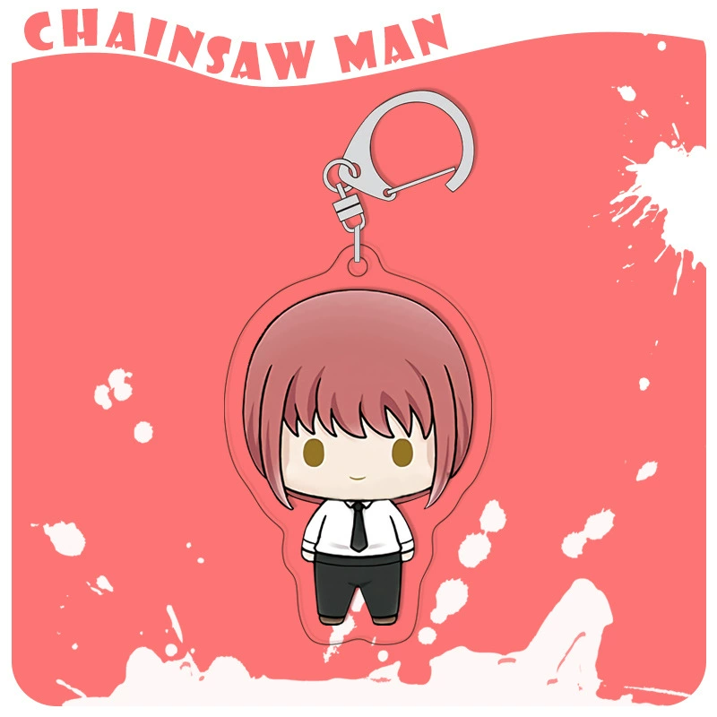 Chainsaw, acrylic keychain, double-sided pendant, 4mm