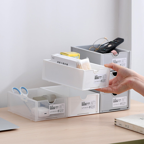 Desk stackable storage box book organizer living room snack stackable storage basket cosmetic miscellaneous storage