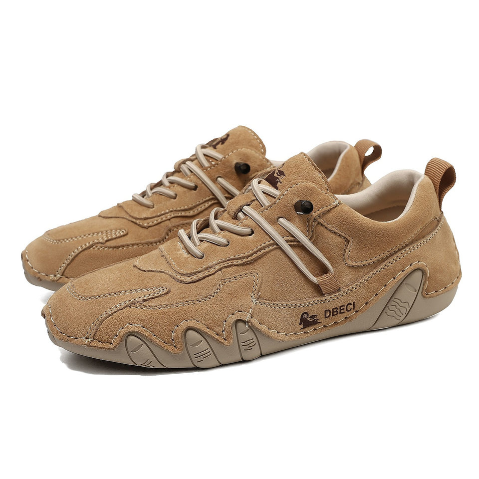 Giày thể thao da thật unisex cổ thấp mũi tròn, đế cao su, phong cách năng động — 662-3 mặt Da Màu Hồng, 662-3 mặt da màu cát, 662-3 mặt da màu nâu, 662-3 mặt da màu xám chi tiết 49