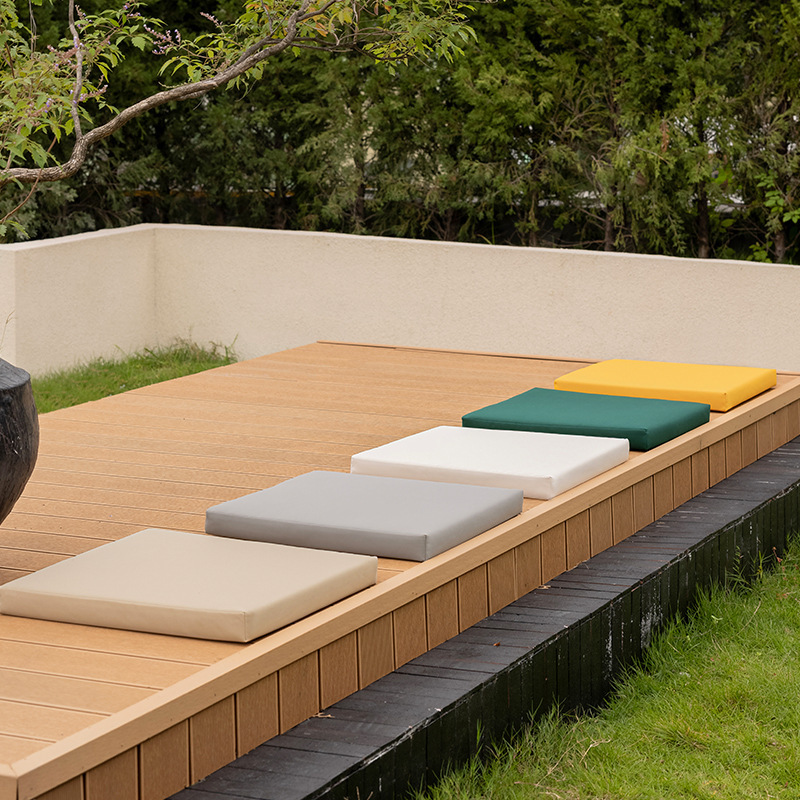 Spot Square Memory Foam Cushion High Density Sponge Cushion Butt Cushion Waterproof Sun Protection Outdoor Coffee Shop Futon