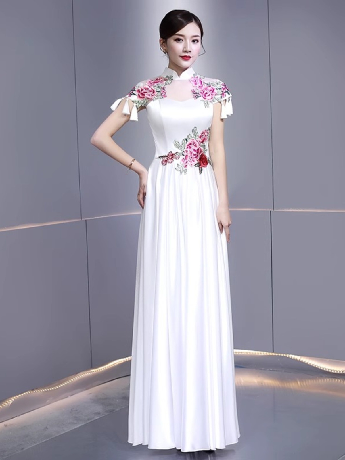 Suit, long skirt, dress