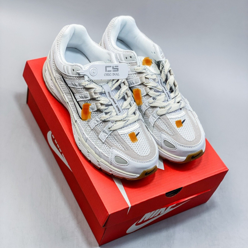 Putian Shoes Pure Original P-6000 Dad Shoes Breathable Mesh Lightweight Non-Slip Shock-Absorbing Wear-Resistant Retro Running Shoes