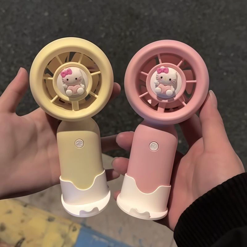 Портативный мини-вентилятор USB, складной, дизайн «киски», макарон, для студентов (0,05 кг)