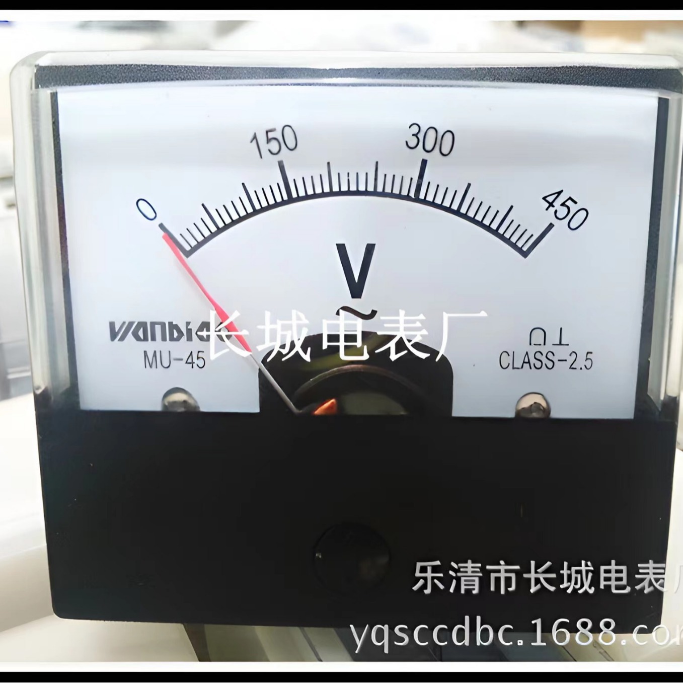 长城电表厂MU-45 450V 交流指针电压表