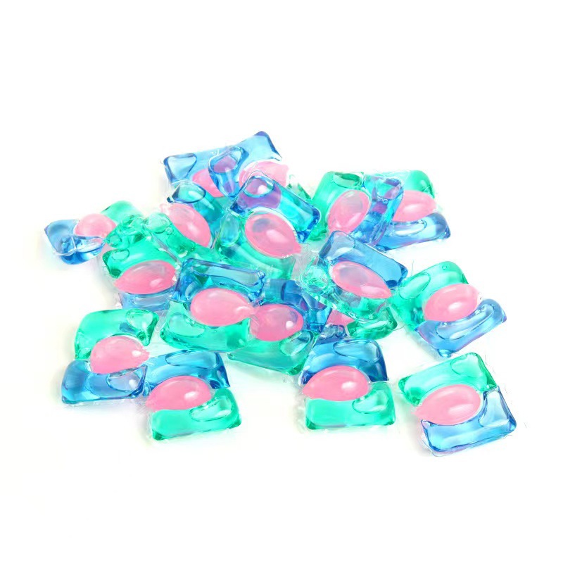 Factory three-chamber laundry pearl three-in-one concentrated laundry detergent, antibacterial, anti-mite, clean, aromatic pearl, wholesale