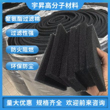 工业聚氨酯过滤棉泡棉垫高密度黑色泡沫防火阻燃环保空气泡棉过滤