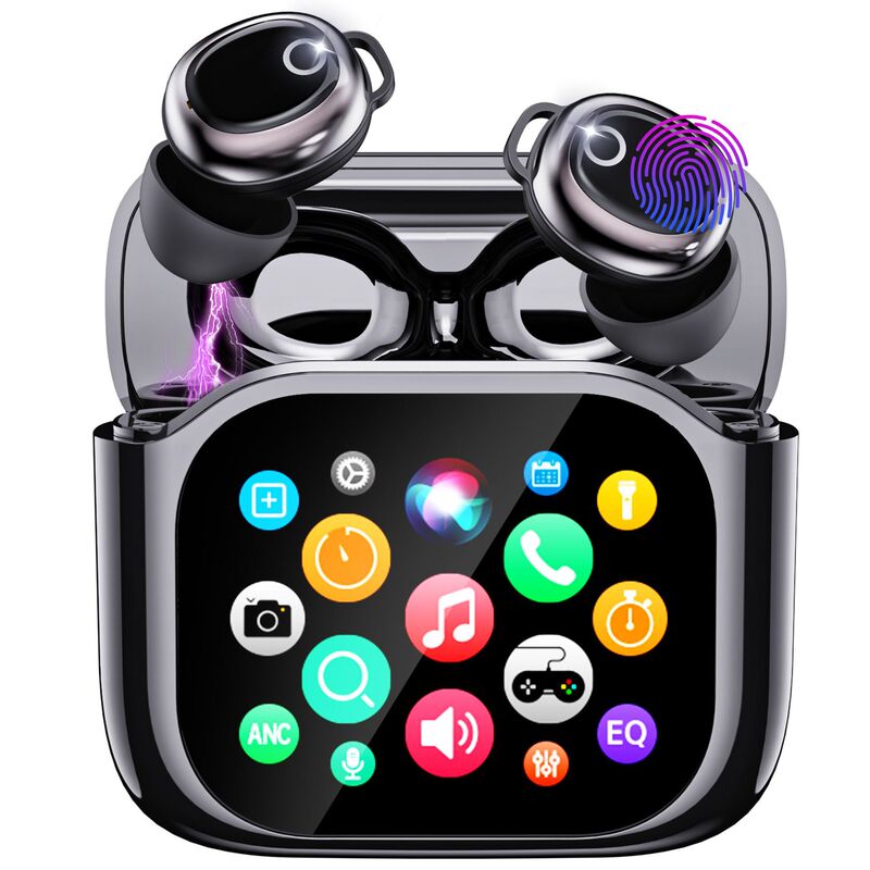 Jm28 New Model with Screen Tws Wireless Bluetooth Earphones Ai Translation Sports Conference Running Music Earbuds Heavy Bass Jm28 New Model with Screen Tws Wireless Bluetooth Earphones Ai Translation Sports Conference Running Music Earbuds Heavy Bass