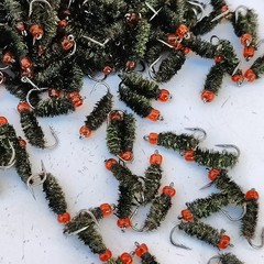 Fly hook lure set, poisonous mosquito fishing set, poisonous insect hook, horse mouth fly hook, white striped milk hook, micro-object lure bait